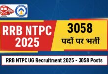RRB NTPC UG Recruitment 2025