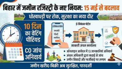 bihar land registry new rules 15 may updates